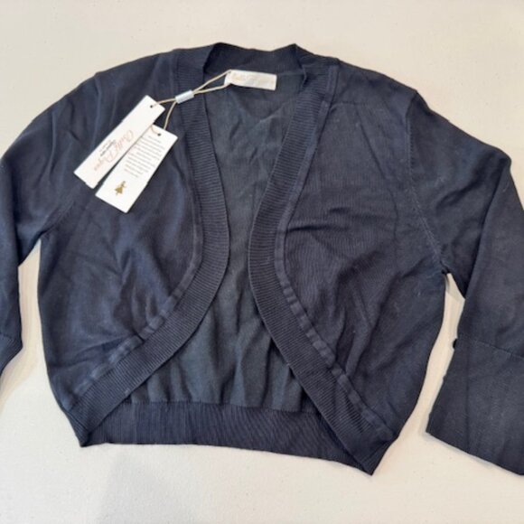 NWT - Black Short Sleeve Sweater Shrug Women's Small - Picture 2 of 7